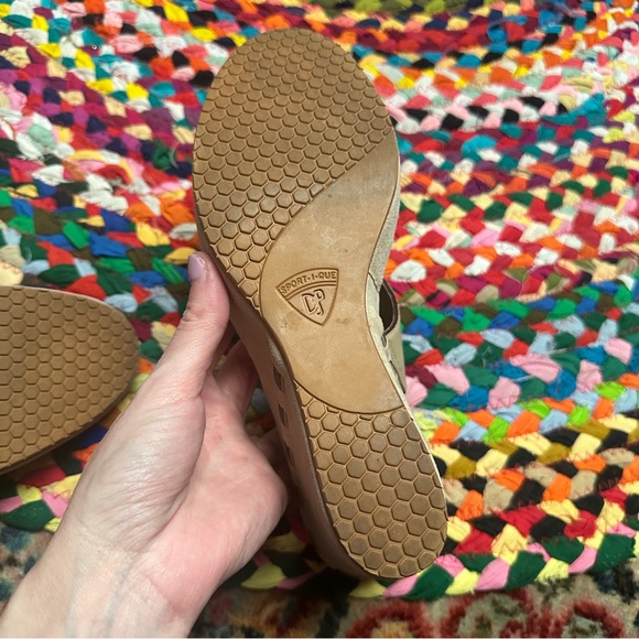 Donald J.Pliner Sport-i-Que Kerry Natural leather Wedge Women's Sandals Size 8 - Picture 6 of 14